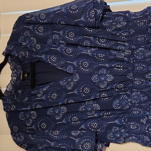 Torrid NWOT short-sleeved Maxi Dress With Pockets!! SIZE 2 Navy Blue - Picture 2 of 4